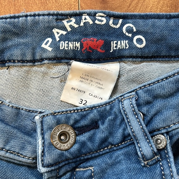 PARASUCO💫Men’s Blue Vintage Straight Leg Front Pocket Jeans - Picture 9 of 12